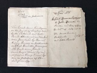 Antique 17th Century Indenture Dated 17th January 1666 (33) 5