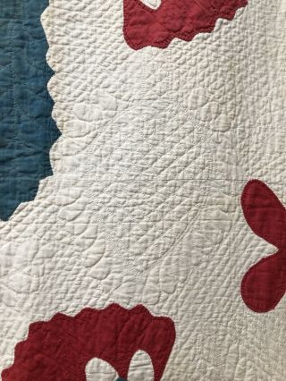 Circa 1860 Coxcomb Variation Quilt 2