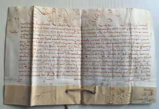 Very Rare Papal Bulla Parchment Vellum 1699 Pope Innocent Xii (a.  Pignatelli)