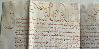 VERY RARE PAPAL BULLA Parchment Vellum 1699 Pope Innocent XII (A.  Pignatelli) 2