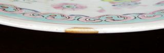 Large Chinese Straits Peranakan Nyonya Porcelain Charger Precious Objects 19c 9