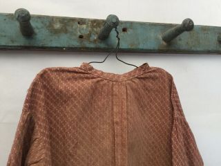 Antique Brown Childs Calico Dress