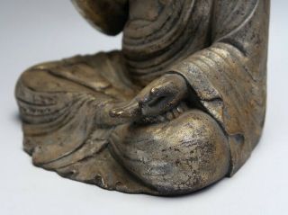 old,  Japanese,  Japan,  Buddhism wooden hand - carved syaka,  Buddha statue 58cm 　央 9