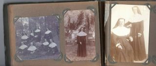 1929 Vintage Photo Album Catholic Nuns Mission India Natives Groups Convent RARE 8