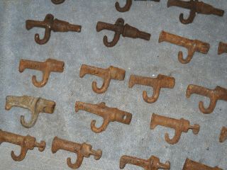 25 OF THE OLD CAST IRON SAP SPOUTS SPILES MAPLE SYURP SUGAR 3 OR 4 DIF TYPES 3