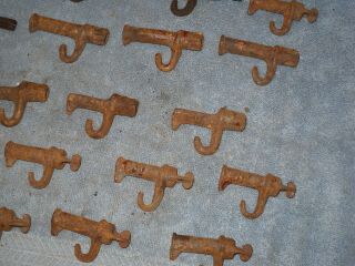 25 OF THE OLD CAST IRON SAP SPOUTS SPILES MAPLE SYURP SUGAR 3 OR 4 DIF TYPES 4