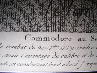 JOHN PAUL JONES 1779 Engraving by CARL GUTTENBERG after C.  J.  NOTTE.  (VERY RARE) 12