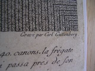 JOHN PAUL JONES 1779 Engraving by CARL GUTTENBERG after C.  J.  NOTTE.  (VERY RARE) 5