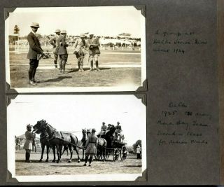1912 - 37 English India Photo Album Military Handwritten Inscriptions Major Aitken 11