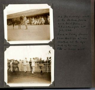 1912 - 37 English India Photo Album Military Handwritten Inscriptions Major Aitken 12