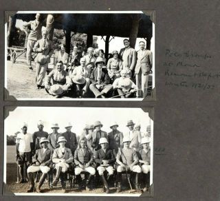 1912 - 37 English India Photo Album Military Handwritten Inscriptions Major Aitken 3