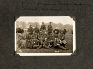 1912 - 37 English India Photo Album Military Handwritten Inscriptions Major Aitken 5