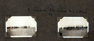 1912 - 37 English India Photo Album Military Handwritten Inscriptions Major Aitken 9