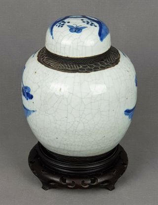 Antique Chinese Blue and White Ginger Jar 18thC ? KangXi Period ? 5