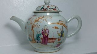 Chinese Qianlung Famille Rose Decoration Teapot 18th Century