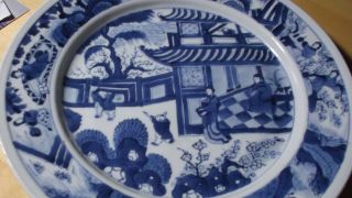 19TH CENTURY MING WANLI STYLE EXPORT PLATE A/F 5