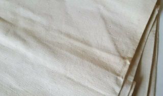 Vintage French Toile Metis Linen Fleur Bleue Sheet Curtain Fabric XL 240 x 325 7