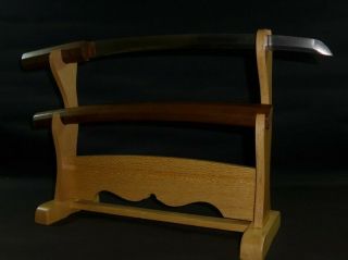 Wakizashi (sword) W/white Sheath : Kanemichi : Edo : 23.  6 × 15.  6 " 460g