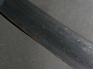 WAKIZASHI (sword) w/White sheath : KANEMICHI : EDO : 23.  6 × 15.  6 