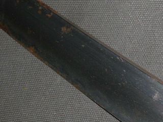 WAKIZASHI (sword) w/White sheath : KANEMICHI : EDO : 23.  6 × 15.  6 