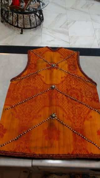 LOOK Vintage Estate Find Tibetan Turquoise Gemstone TRIBAL ETHNIC VEST 4