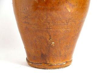 Fine antique Chinese Liao Dynasty amber glazed pottery vase 4