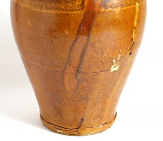 Fine antique Chinese Liao Dynasty amber glazed pottery vase 7