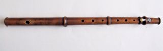 Antique William Hall & Son 239 Broadway York Wooden 1 Key Flute Wood