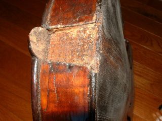 Antique Violin body Italian Violin Joannes Maria Valenzano Rome,  1800 ' s OR OLDE 7