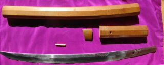 Japanese Sword / Wakizashi in Shrasaya / Signed 9