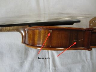 Antique 4/4 German Violin WILHELM DUERER 1905 Eisleben Old Vintage Fiddle 11