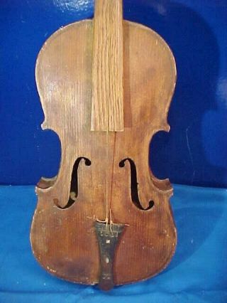 Early 20thc CARVED LIONS HEAD Style VIOLIN Made in GERMANY 2