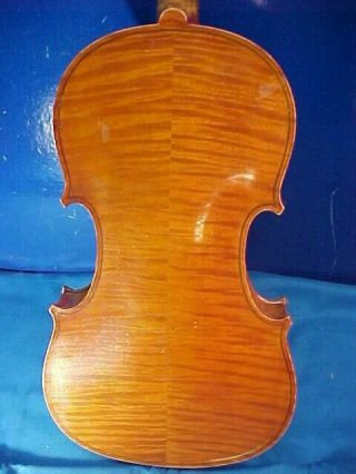 Early 20thc TIGER MAPLE VIOLIN Made in GERMANY Stradivarius Model 3