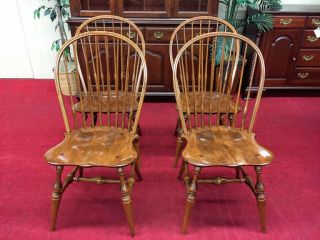 E.  R.  Buck Maple Windsor Chair (four Available) - Delivery Available