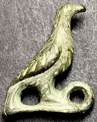 Ancient Roman Ae Eagle Mount / Pendant.  Maybe Votive Offering.  Circa 2nd Century