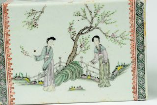 A Beautifull Antique Mirrored Qian Jiang Cai Style Porcelain Pillows 10