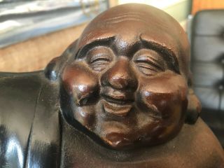 Bronze Hotei - Japanese Okimono/Statue - Happy Buddha - 14 