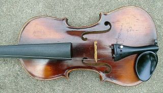 old US Jackson Guldan full size playable violin with case with bow 3