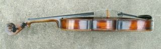 old US Jackson Guldan full size playable violin with case with bow 6