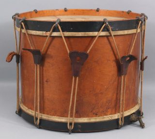 Antique 19thC John C.  Haynes Boston,  Birdseye Maple,  Field Snare Drum,  NR 2