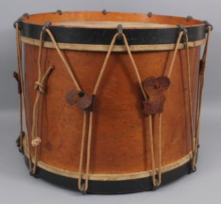 Antique 19thC John C.  Haynes Boston,  Birdseye Maple,  Field Snare Drum,  NR 6
