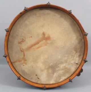 Antique 19thC John C.  Haynes Boston,  Birdseye Maple,  Field Snare Drum,  NR 9