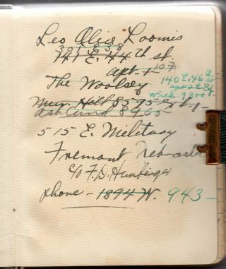 Handwritten Diaries Loomis Himberger Fremont Nebraska Manhattan Model 1916 - 1947 3