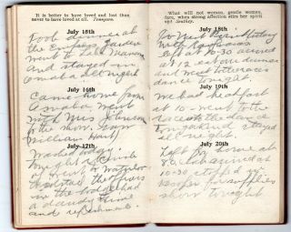 Handwritten Diaries Loomis Himberger Fremont Nebraska Manhattan Model 1916 - 1947 8