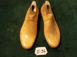 Vintage Pair Wood Size 5 D United Slide - O - Matic B32 Usmc Shoe Lasts E - 36