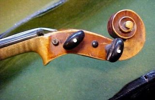 ANTIQUE STAMPED STAINER 4/4 VIOLIN W/ A GORGEOUS TIGER MAPLE BACK NOTHING INSIDE 8