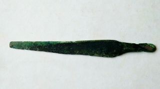 Ancient Bronze Knife Blade Bronze Age Circa 1100 BC 2