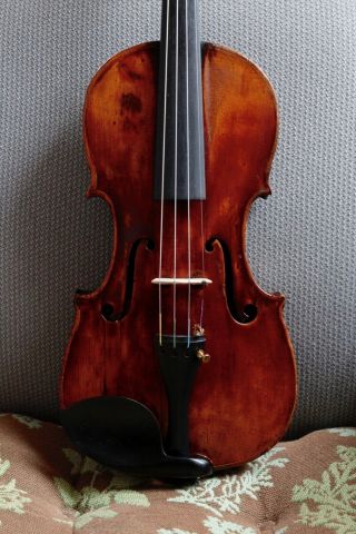 Stunning Old Antique 4/4 Unlabeled Italian French Or German Violin C.  1800