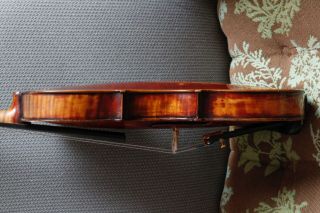 Stunning Old antique 4/4 unlabeled Italian French or German violin c.  1800 3