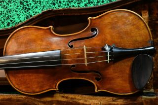 A stunning fine old violin labeled Carlo Bergonzi 1742.  sound. 4
